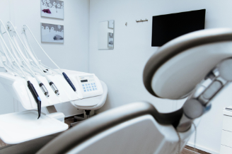 Detalle de un asientode dentista